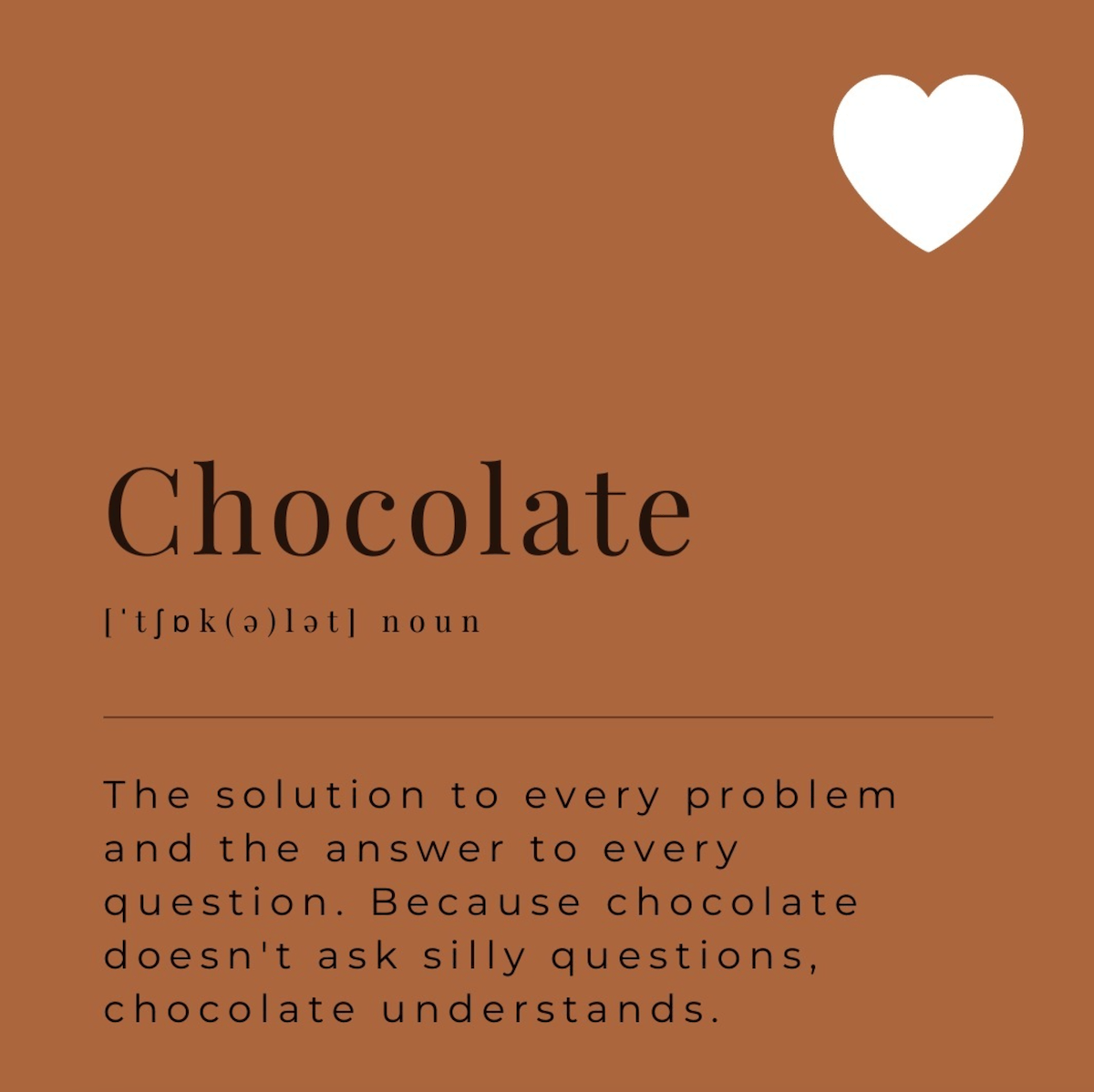 chocolate noun meme