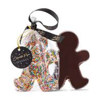 100g Sprinkle Hanging Gingerbread Man Dark Chocolate