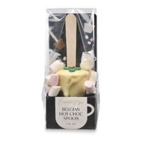 Hot Chocolate Christmas Pudding Spoon White