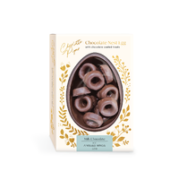 Milk Choc Nest Egg with Choc Coated Aniseed Rings 220g