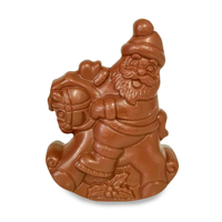 Santa on Rocky Horse 35g Marble Chocolate